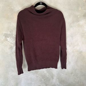 Anne Taylor dark wine sweater